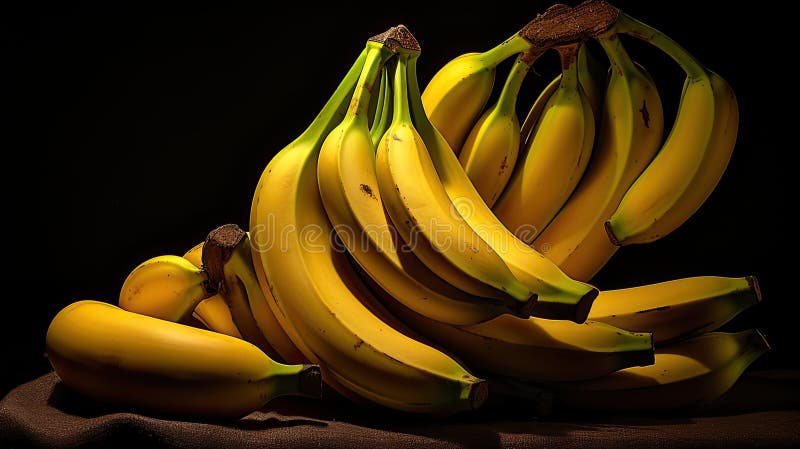 Régime de bananes en clair-obscur